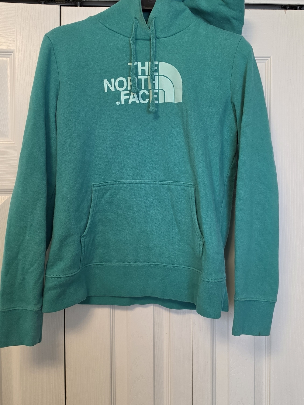 The North Face Teal Green Logo Pullover Hoodie